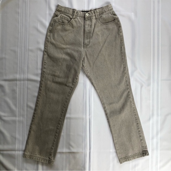 L.A. Blues Light Gray High Waist Classic 5 Pocket Denim Jeans Size 14 - Picture 1 of 7